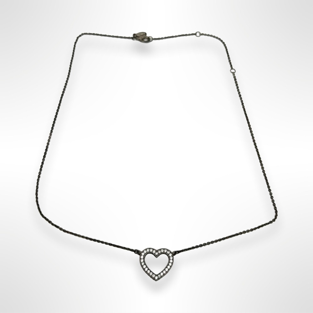 PANDORA loving hearts sterling silver necklace